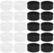EMSea 20Pcs Silicone Joystick Protectors Silicone Joystick Protective Ring Compatible with Steam Deck Compatible with Xbox Compatible with Switch Pro Black+White