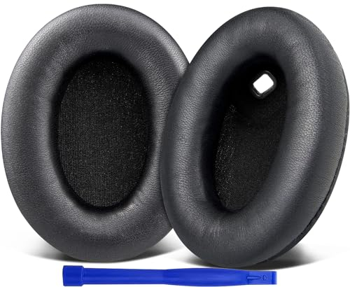 SOULWIT Ersatz Ohrpolster für Sony WH-1000XM4 (WH1000XM4) Kopfhörer, Polster mit hochwertigem Lammfell, Geräuschisolierungsschaum, Ohne den Sensor zu beeinträchtigen