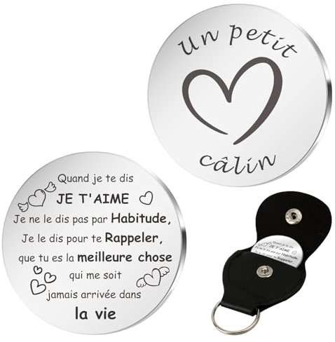 Un Petit Câlin Porte-Bonheur Cadeau St Valentin Pour Homme et Femme - Cadeau Couple ou Copain/Copine - Anniversaire