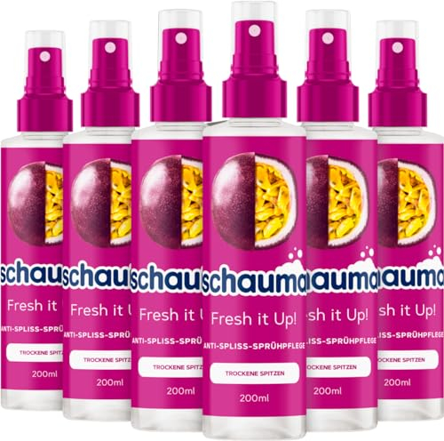 Schauma Sprühpflege Fresh it Up! (6 x 200 ml), Sprühspülung hilft, das Haar zu entwirren, Spülung mit bis zu 230 °C Hitzeschutz, Haarspülung für intensive Geschmeidigkeit und gesund aussehendes Haar