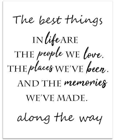 arricraft Wandposter „Best Things In Life“, 1 Stück, Ungerahmtes Poster Mit Inspirierendem Zitat, Papier, Positive Zitate, Kunstdruck, Familienschilder Für Zuhause, Wohnheim, Klassenzimmer