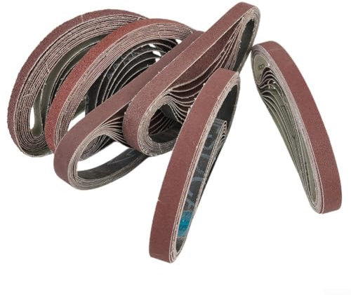 Lot de 60 bandes abrasives 13 x 457 mm pour limes électriques Black&Decker