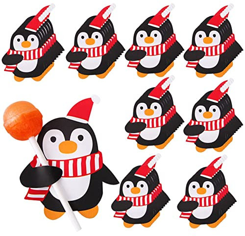 Weihnachts-Lollipop-Papierkarten - 50 Stück Weihnachts-Lollipop-Papierkarten | Süßigkeitenhalterkarten Zuckerhut-Paketkarte | Weihnachts-Lollipop-Verpackung, Tauschkarten für Süßigkeiten, Kuchen