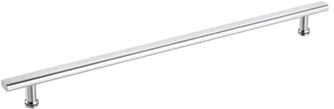 sourcing map 1 Pcs Shower Door Handle, 600mm Hole Center Shower Glass Door Pull Towel Bar 304 Stainless Steel Door Knob, Silver