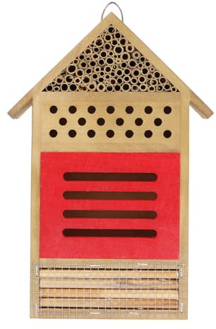 BESPORTBLE Bienennistplatz für Garten Bienenhotel Löcher Lücken Insektenhotel Aus Holz