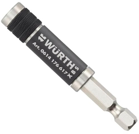 Würth 1/4 Zoll Bithalter magnetisch Schnellwechselfutter sehr schlanke Ausführung max. Ø 11,5 mm, Länge 67mm 0614176617
