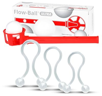 Flow-Ball ULTRA + Nasenflügelheber I Lungentrainer-Set | Atemtrainer zur Optimierung einer konstanten Luftsäule & Nasenflügelheber-Set zur Optimierung der Nasenatmung in 3 Größen