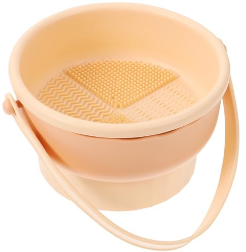 LOORGVEL Beauty Sponge Cleaner Makeup Brush Cleaner Bowl Tool Portable Cleaning Bowl