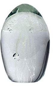 Art Deco Home - Briefbeschwerer QUALLE, Glas, 8 cm - 10150SG