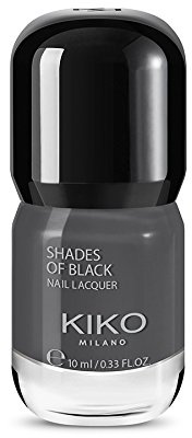 Kiko Make Up Milano Shades of Black Nail lacquer Nagellack Nr. 006 Graphite Inhalt: 10ml Nail Polish Nagellack.