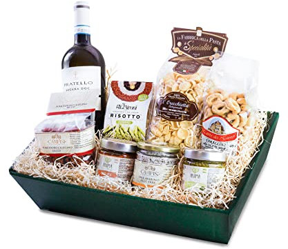 Veganer Geschenkkorb Vegan Deluxe mit ausgesuchten italienischen Spezialitäten