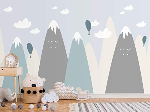 Oedim Fotomural Infantil Vinilo para Pared Montañas | Mural | Fotomural Infantil Vinilo Decorativo |150 x 100 cm | Decoración comedores, Salones, Habitaciones