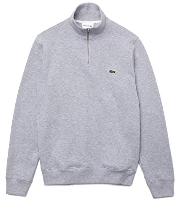Lacoste Herren Men’s Long Sleeve Quarter Zip Cotton Sweatshirt Sweatshirt