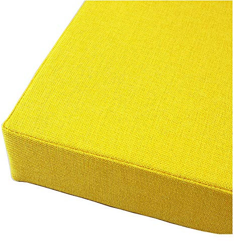 Bankauflage Bankkissen Auflage,Bierbankauflage,strapazierstark und langlebig,Sitzauflage Sitzpolster Bankpolster Polsterauflage Non Slip Bay Fenster Kissen,Volltonfarbe Schaumpads-Golden 80x30x5cm(31x