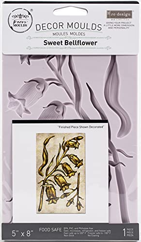 Redesign With Prima 655350650506 Sweet Bellflower Clay, Soap Making Molds,Pottery & Modeling Clays, Silikon, 5x8x8mm
