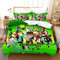 PTNQAZ 3D gedrucktes Ben 10 Omniverse Bettwäsche-Set für Kinder, Cartoon-Motiv, Bettbezug für Jungen, bequem, tolles Geschenk für Jungen
