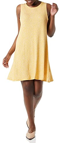 Amazon Essentials Robe Évasée Sans Manches Type T-Shirt (Disponible en Grandes Tailles) Femme