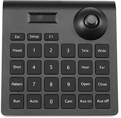Vastaint PTZ Controller Analog Camera Controller with RS485 Cable Connection Mini Sized Glowing Button and Indispensable in Security System