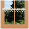 Feenhaus Spitzengardine Sommerwiese aus Vogtländischer Stickerei Marienkäfer und Blüten | wunderschöne Scheibengardine Wildblumenwiese in Natur | Fensterdeko für Frühling und Sommer | HxB 14 x 64 cm