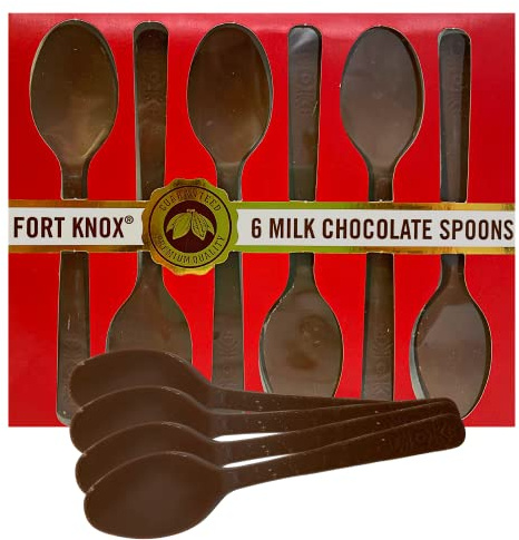 Old-Fashioned Candy Hot Chocolate Stirring Spoons, Gourmet Milk Cocoa Edible Spoon Stirrers, Christmas Stocking Stuffers, 2.12 Ounces