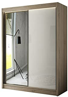 ALTDECOR Schwebetürenschrank mit Spiegel VESLI - 200x215