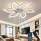 Wildcat Modern LED Dimmable Ceiling Fan with Lights and Remote Control, Quiet, Creative 6 Lights Design for Bedroom, Kitchen, Dining Room