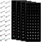 Dochais 240 Stück Nasenstecker 316L Edelstahl Set, Nasenstecker Gerade, Nasenpiercing Stecker, Knorpel Barbell Piercing für Frauen Männer 20G 1,5mm 2mm 2,5mm 3mm