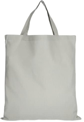 TEXXILLA 10 Stück Baumwolltasche - 28 Farben | mit Zwei kurzen Henkeln | 38x42cm | Jutebeutel | Einkaufstasche | unbedruckt, Farbe:hellgrau, Größe:10 Stück