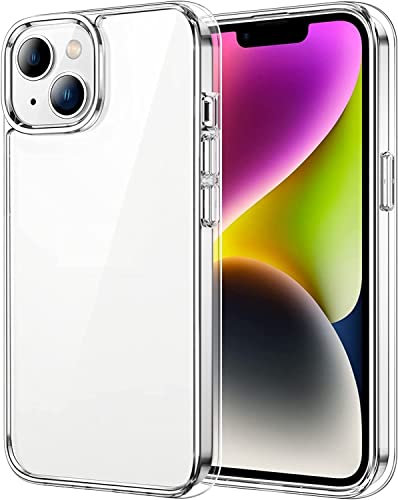Cracksin Klar Silikon Hülle für iPhone 14 Transparent [6.1] Ultra Dünne klare weiche TPU Handyhülle Flexible Crystal Clear Case Cover Bumper Rückseite