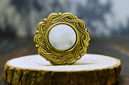 ARTISNO Knöpfe für Schrank & Schubladen Perlmutt Messing Knöpfe Dekorative Vintage Knöpfe für Zuhause Küche Schrank Hardware Schrank Tür Kommode Kleiderschrank & Schubladengriffe