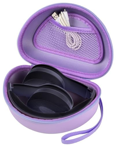 COMECASE Travel Hard Carrying Case Compatible with Beats Solo 4/ for Beats Studio Pro/for Beats Solo3/ for Beats Studio3/ for Beats Solo2/ for Beats Solo Pro Bluetooth On-Ear Headphones s - Purple