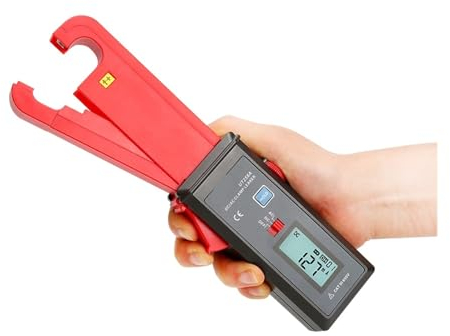 KOZWAY Metro de Resistencia de Tierra, Pinza amperimétrica for Fugas de CA/CC, 10000 recuentos, Rango automático, Medidas de 0mA ~ 60A, Corriente de Fuga de CA/CC, inteaz de mandíbula de Φ7mm