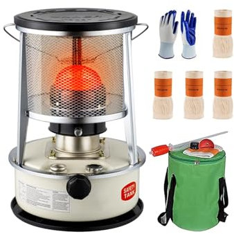Horno de calefacción de queroseno eficiente, estufa de calefacción de espacios portátil, calentador multifuncional para acampar al aire libre, pesca, Picnic