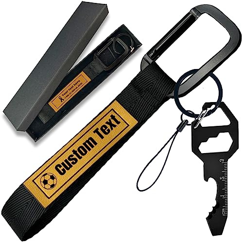 Aokizkdzsw Personalisierter Schlüsselanhänger mit Leder,Benutzerdefinierte Geflochtenes Schlüsselbund-Armband mit gravierbarem Namen,Anpassbare Tag Lanyard (KEY-chain black)