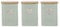 Typhoon Living Squircle Tea Coffee Sugar Storage Set 1.3 Litre Mint Green