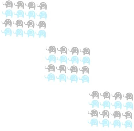 PRETYZOOM 6packungen Tischkonfetti Elefant in Blau Und Papier Konfetti Für Shower Und Kindergeburtstag Deko Für Feiern Und Anlässe