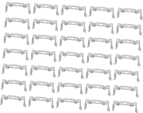 UPKOCH Manganstahl Led Halterungen 100 Stück Befestigungsclips Für Led Lichtrohre Und Lampen Einfache Montage Für Innen- Und Außenbeleuchtung