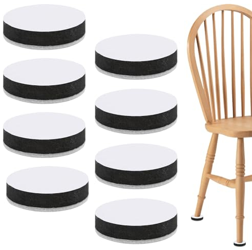 YapitHome 8 Stück Selbstklebende Möbelerhöhung,Möbelerhöhung Rund Filz,Möbel Erhöhung für Sofa Couch Tisch Schrank Bett Schreibtisch Erhöhung(Durchmesser 6cm,Höhe 1.65cm)
