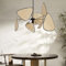 Hobaca Japanische Wabi Sabi Vintage Einfache Natürliche Rattan Handgefertigte Hängelampe Schirm 1 Hänge- & Pendelleuchten für Dining Wohnzimmer Island Küchen