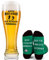 Joymaking Bierglas Socken Geschenke für Männer, Männer Geschenke, Lustige Geschenke für Männer, Fussball Geschenke Jungen, Geschenkideen für Männer, Fußball Geschenke für Männer Weihnachten 700ml