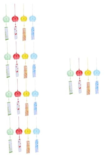 TINEASUR 20pezzi Campane Eoliche Giapponesi Colorato Di Pendenti Decorativi Per Giardino e Casa Per Decorazioni Estive e Regali Di Benvenuto