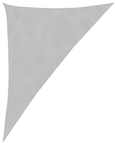 Kangmusi Sonnensegel Hellgrau 4x5x6,4 m 100% Polyester Oxford,4000926
