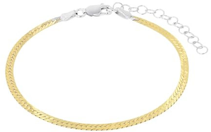 Amor Armband 925 Sterling Silber Damen Armschmuck, 17+4 cm, Bicolor, Kommt in Schmuck Geschenk Box, 2039095
