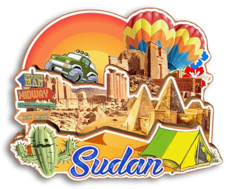 Quwsne Kühlschrankmagnet, Sudan-Kühlschrankmagnet, Stadt, Reise, Souvenirs, Touristengeschenke, 3D, klassische Sehenswürdigkeiten, handgefertigt, Handwerk, Heimdekoration -3062