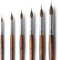 Pinceaux Traceur Jupon Aquarelle Professionnels - 6 Pièces Pinceaux Fins D'artiste pour Aquarelle, Encre et Acryliques Liquides | Ldéal pour des Lignes Détaillées et Précises, Liner Watercolor Brushes