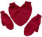 Heart-Shaped Warm Knitted Gloves, Partnerhandschuh, Handschuhe für Verliebte, Winter verdicken warme Handschuh, Paar-Handschuhe, Doppelhandschuh, Fäustlinge Handschuhe Geschenk für Paare (Rot)