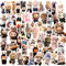 63 Stück La-bub Stickers, Wasserdichte Anime Aufkleber für Skateboard, Cartoon Sticker Vinyl Stickers für Kinder Teenager Erwachsene Jungen Laptop Guitar Fotoalbum Auto Motorräder Fahrrad