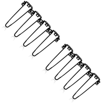 OSALADI Lot De 2 Pieds en Métal pour Meubles Pieds De Table Bureau Lit Pliant 4 Pièces X 2