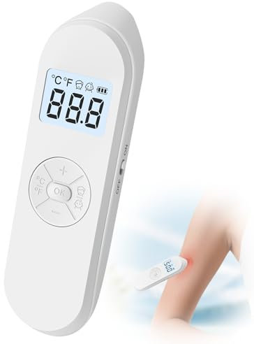 WhiteRhino Juckreiz Stift ohne Chemie – Elektronischer Stichheiler mit 10 mm Keramikheizkopf – 2 Modi (Kinder & Erwachsene), Temperatur einstellbar, USB-aufladbar, gegen Mückenstiche & Insektenbisse