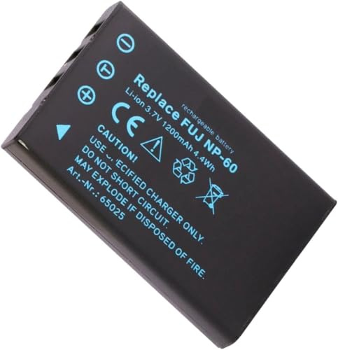 1200mAh Li-Ion Akku NP-60 für Aiptek, Easypix, Jay-Tech, Medion, Praktica, Rollei, Toshiba, Traveller...